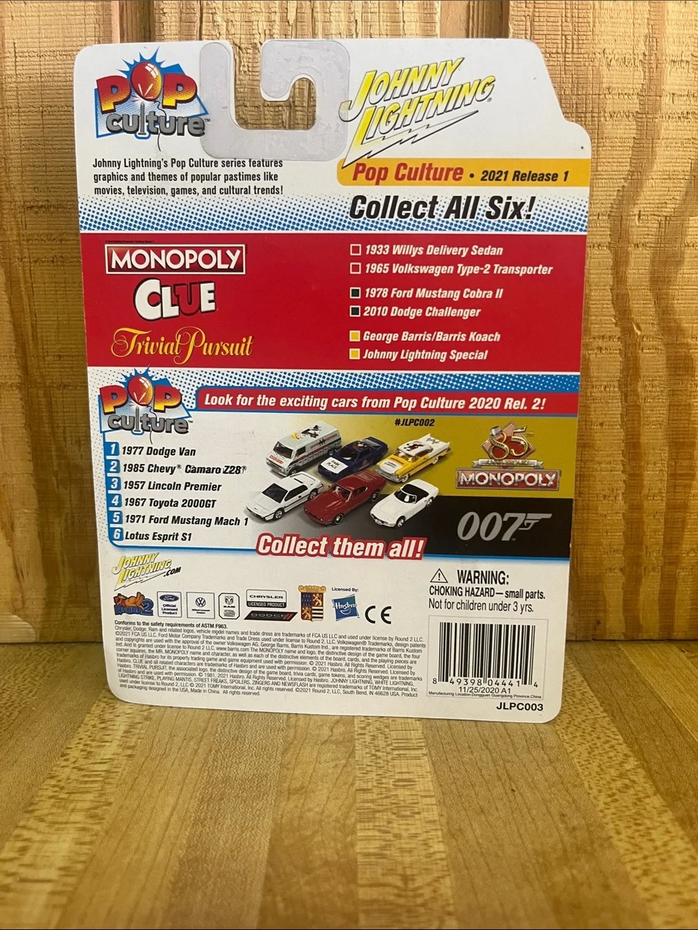 Johnny Lightning Monopoly Die-Cast VW VAN NEW
